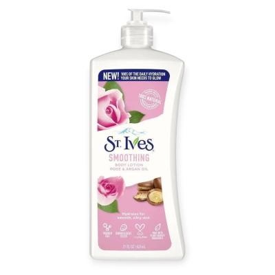 ST.IVES ROSE AND ARGAN OIL SMOOTHING BODY LOTION 621ML